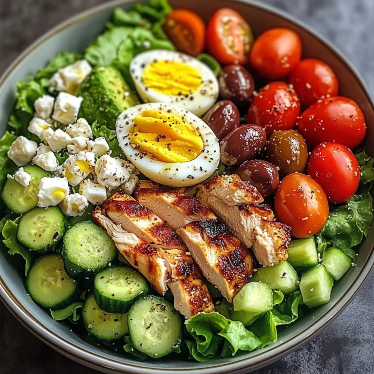Mediterranean Power Salad with Chicken & Avocado