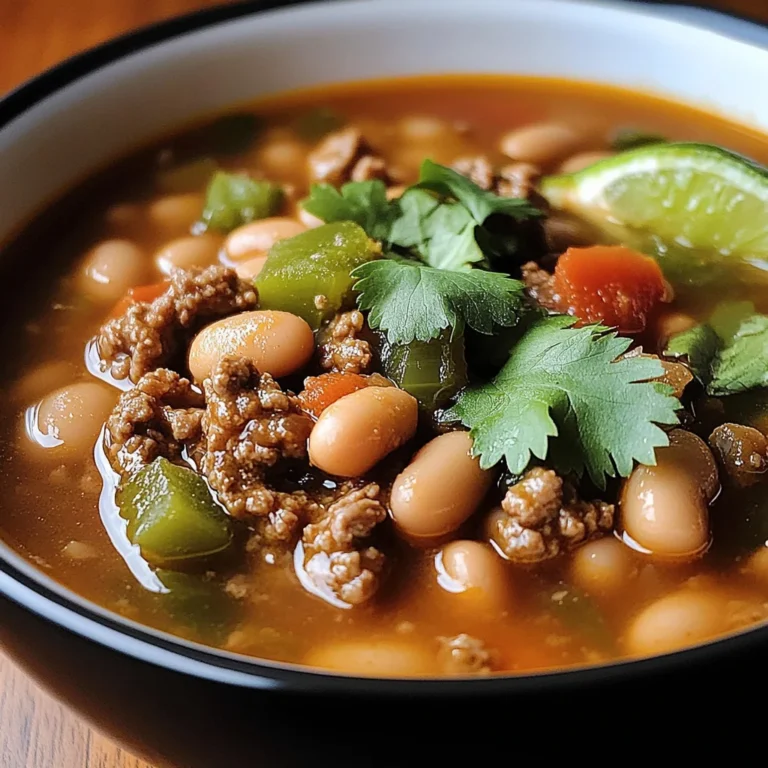 Pinto Beans Green Chile And Beef Soup
