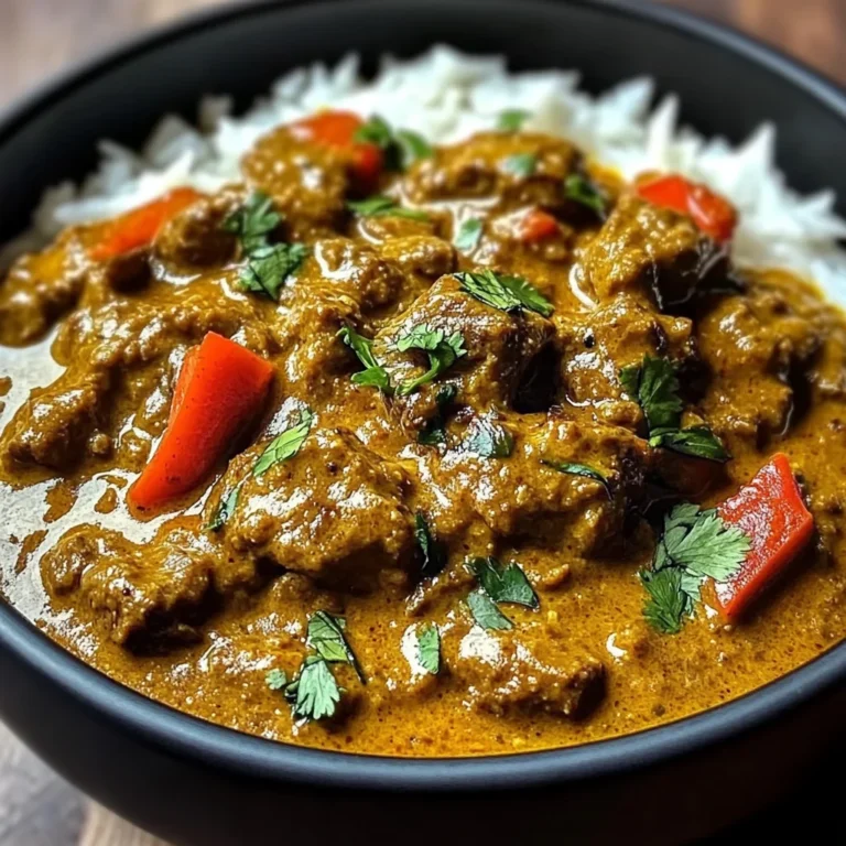 Slow-Simmered Beef Curry in Creamy Coconut Sauce