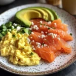 Smoked Salmon & Scrambled Egg Power Plate with Avocado