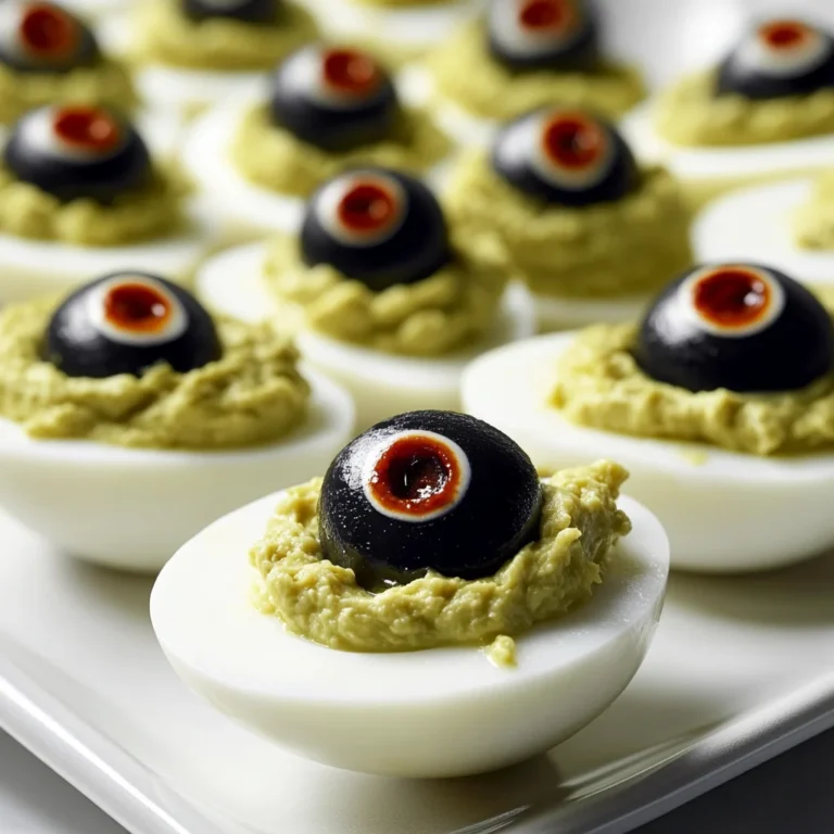 Spooky Deviled Eyeballs