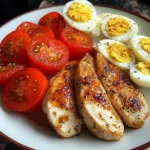 Tomato-Lovers Protein Plate with Chicken & Eggs